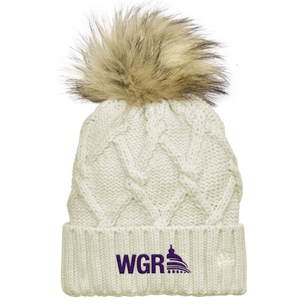 WGR New Era  Faux Fur Pom Beanie Thumbnail